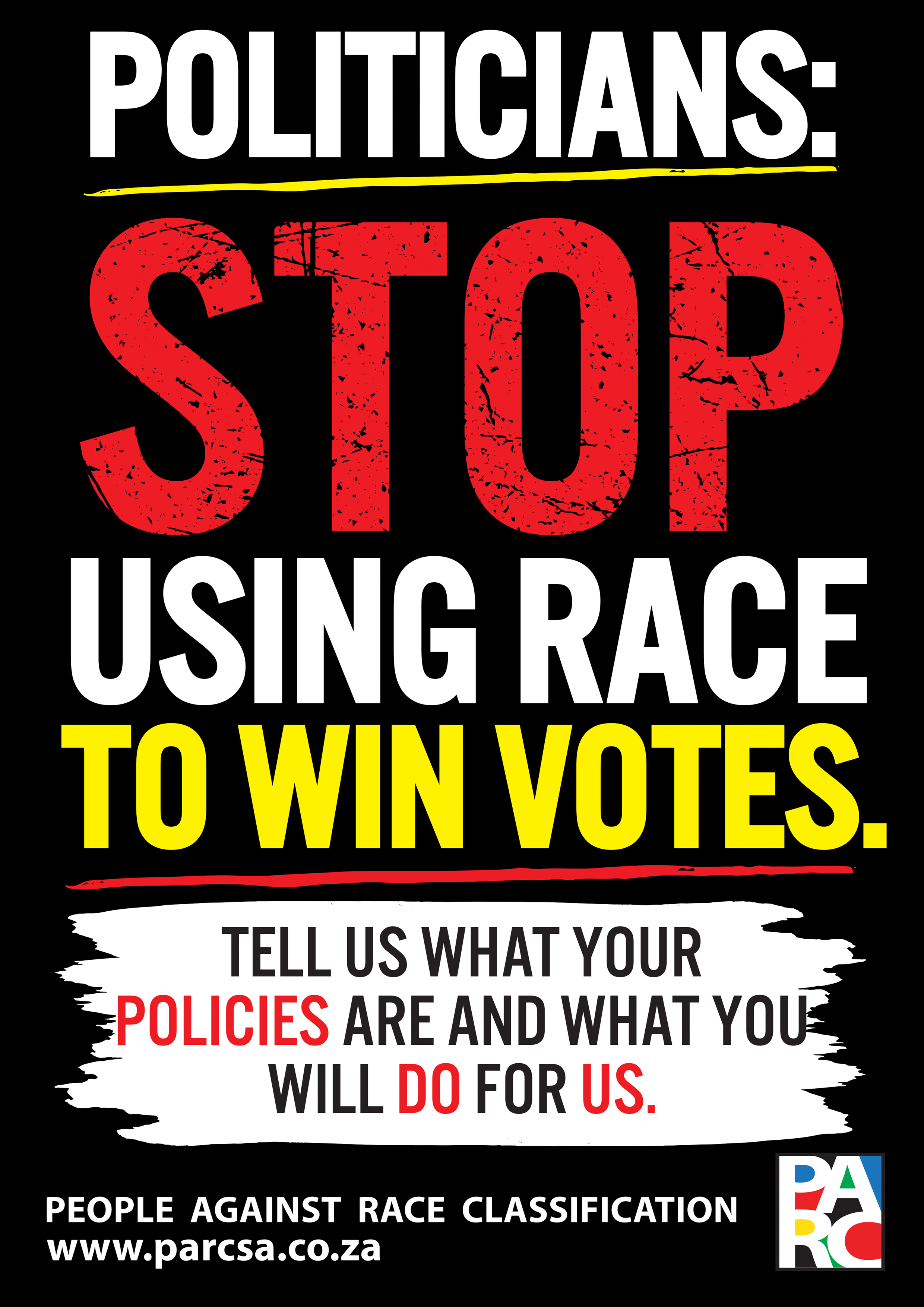 A4 - Politicians stop using race.jpeg